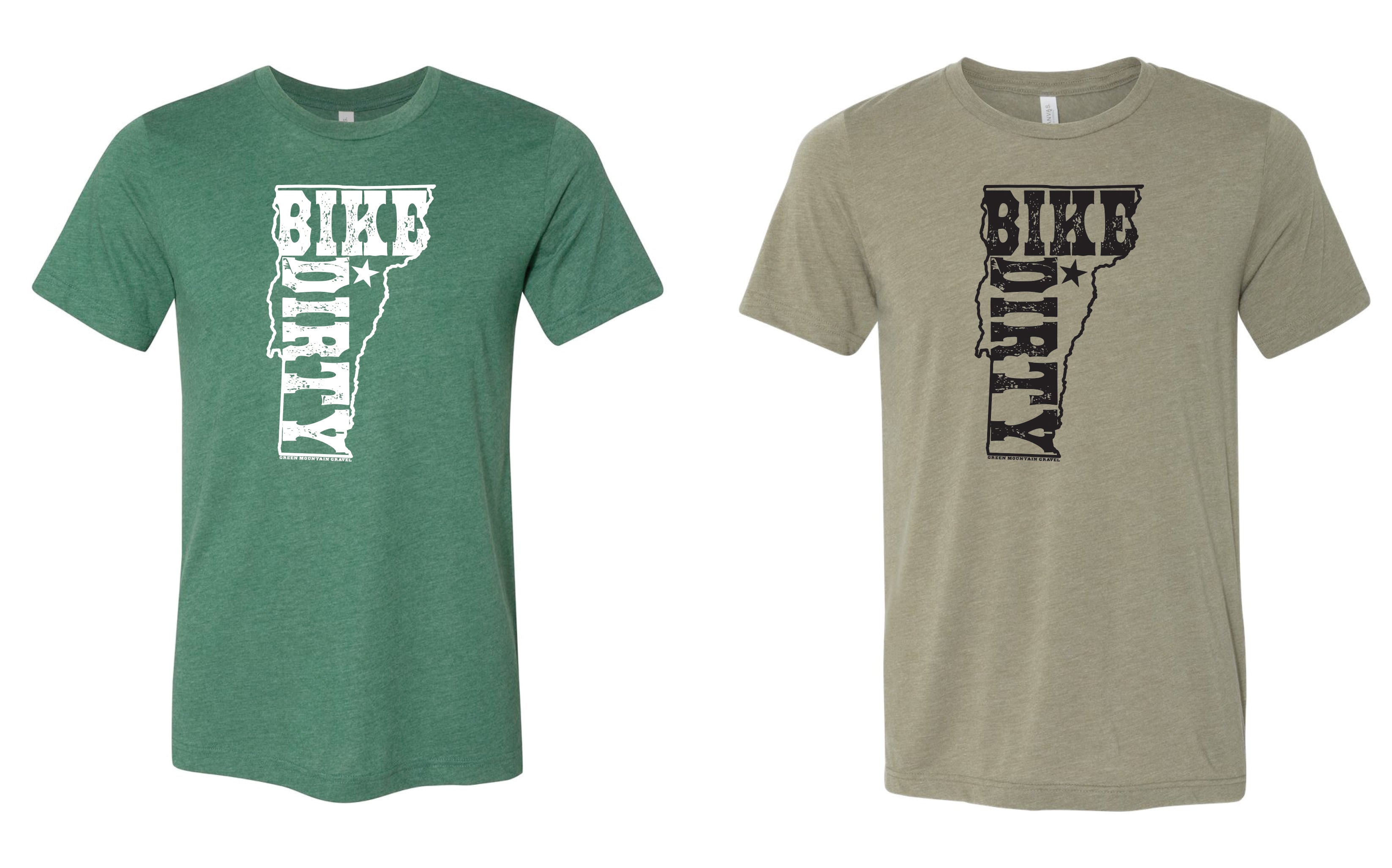 t shirt gravel bike Bike Vermont Dirty Shirt X-Large / Heather Columbia Blue