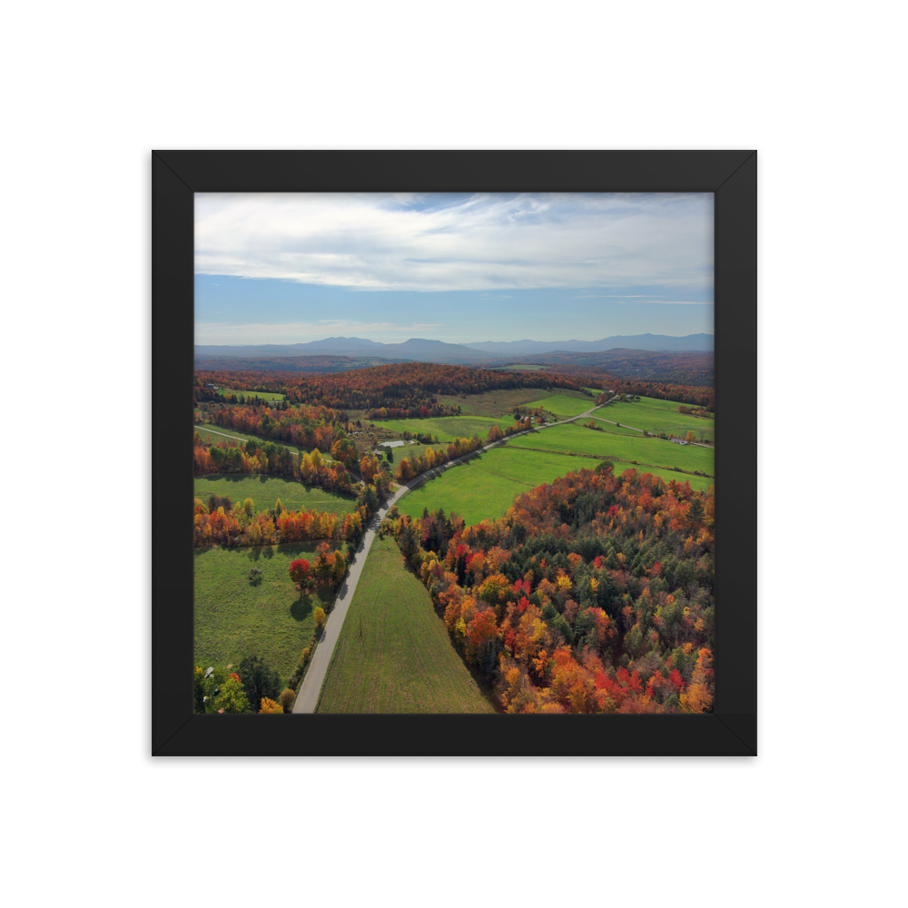 Craftsbury Hills - Framed photo paper poster