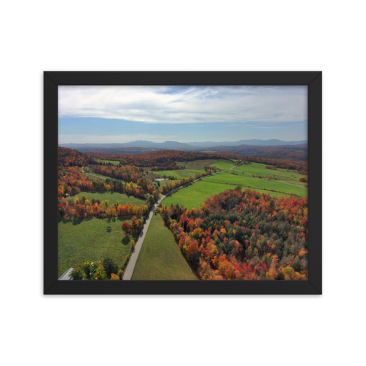 Craftsbury Hills - Framed photo paper poster