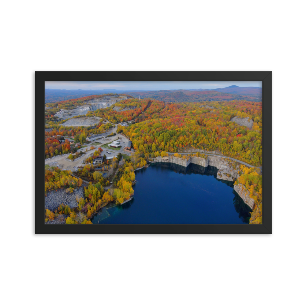 Rock of Ages Quarry - Framed photo paper poster