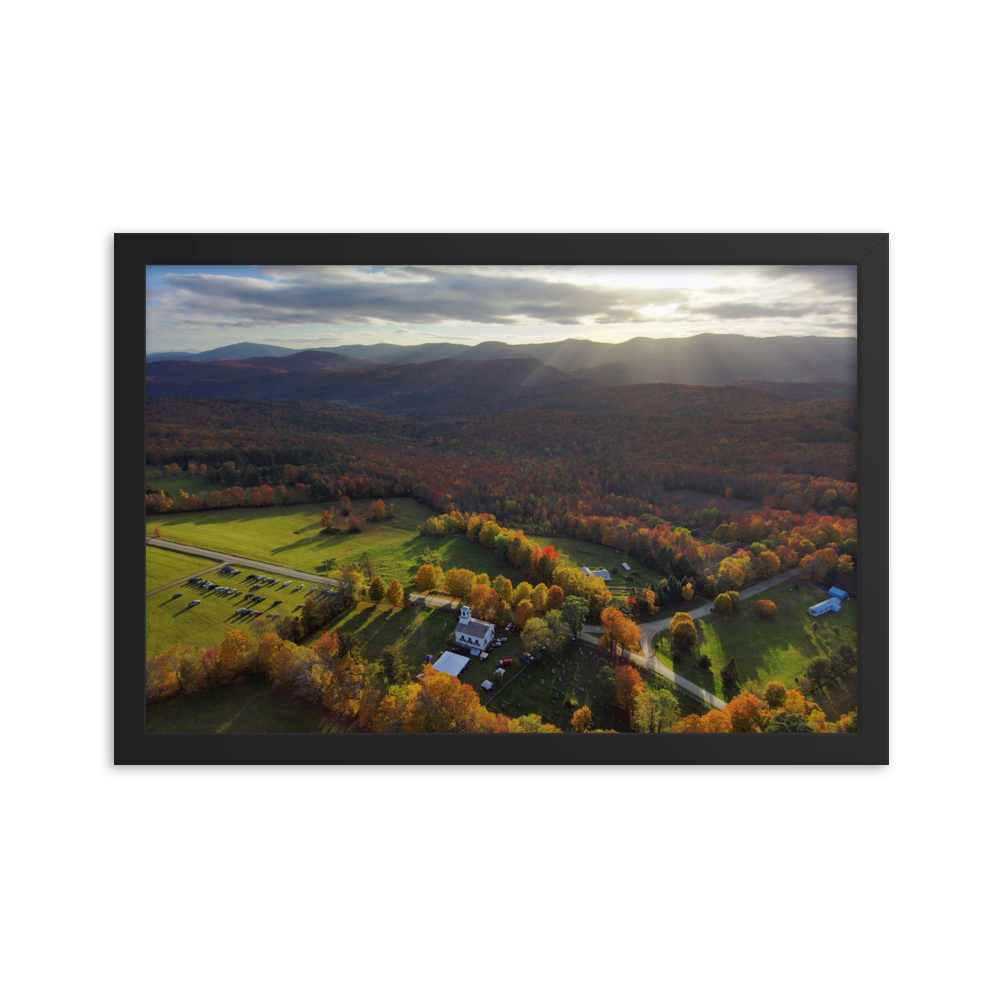 Braintree Sunset - Framed photo paper poster