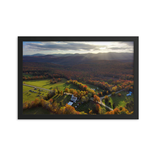 Braintree Sunset - Framed photo paper poster