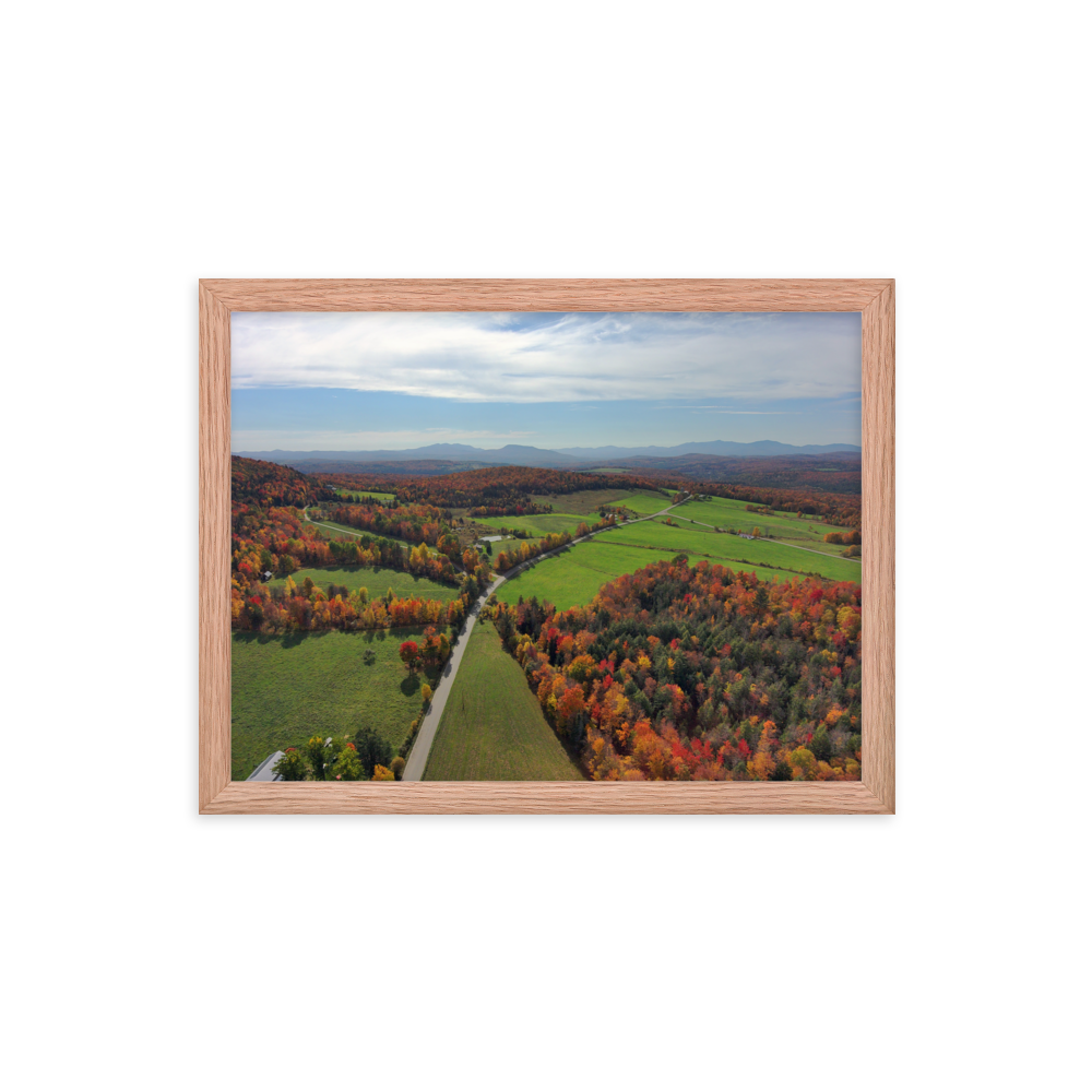 Craftsbury Hills - Framed photo paper poster
