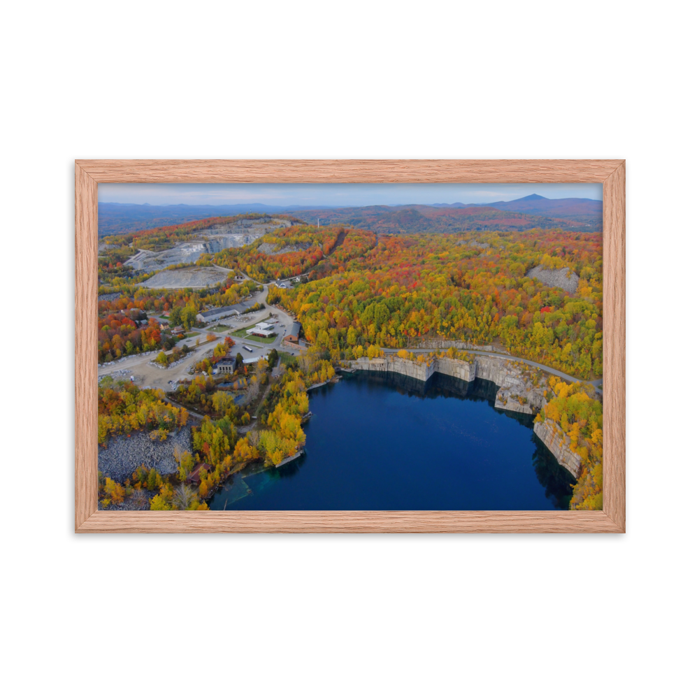 Rock of Ages Quarry - Framed photo paper poster
