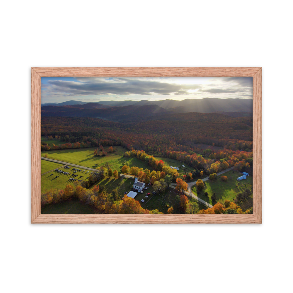 Braintree Sunset - Framed photo paper poster