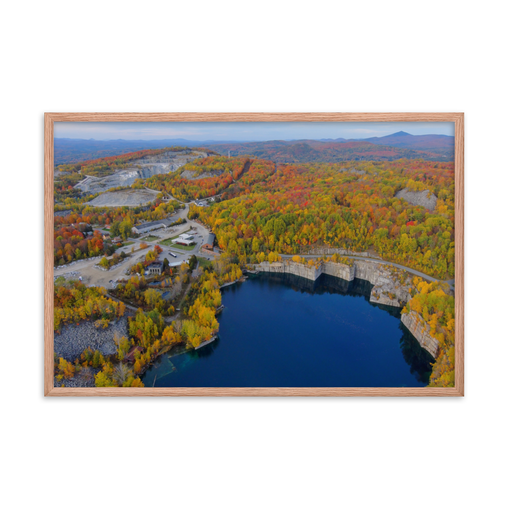 Rock of Ages Quarry - Framed photo paper poster