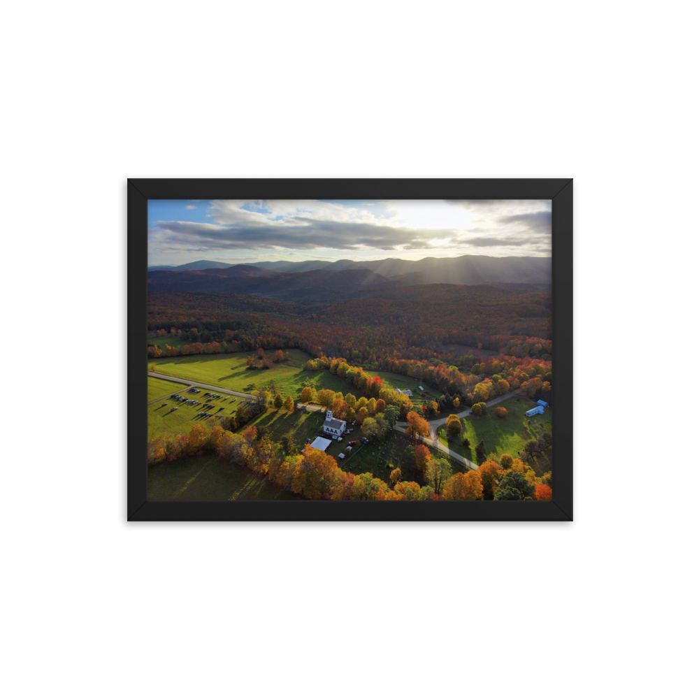 Braintree Sunset - Framed photo paper poster