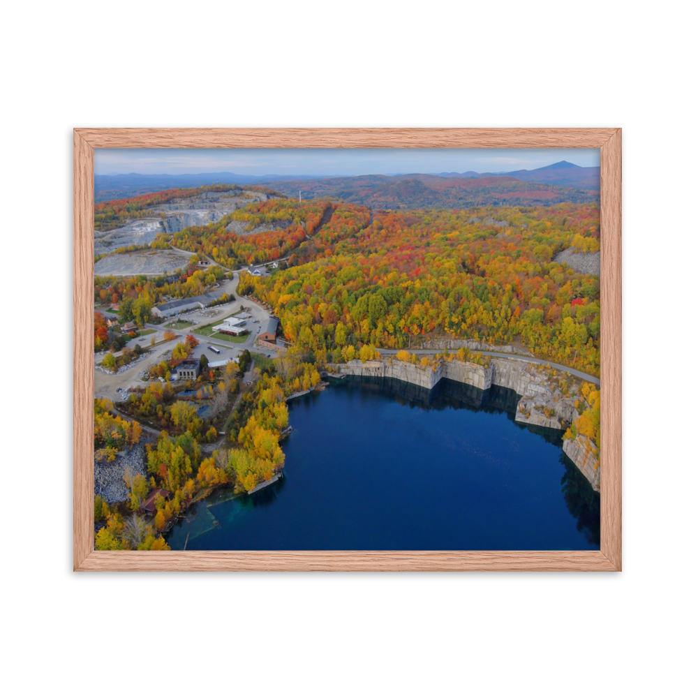 Rock of Ages Quarry - Framed photo paper poster